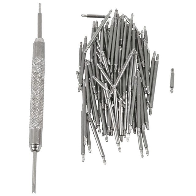 108pcs 8-25mm Stainless Steel Watch Band Strap Spring Bar Link Pins Remover New