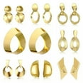 thumbnail image 2 of QQTDFG Gorgeous 18k Yellow Gold Plated Hoop Earrings Women Wedding Jewelry Gift-#2, 2 of 8