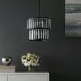 thumbnail image 6 of SAFAVIEH Crissa 6-Light Mid-century Black Metal Chandelier, 6 of 8
