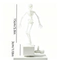 thumbnail image 3 of 5.9 Inch Movable Joint Skeleton Aquarium Bubbler Ornament, Air‑Powered Dancing Skeleton Fish Tank Decor, Halloween Underwater Landscape for Freshwater Saltwater Aquarium by XSAOP, 3 of 8