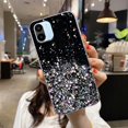 thumbnail image 5 of Compatible with Redmi A2 Case Cute Glitter Clear Sparkly Cases Shockproof Xiaomi Redmi A2 Phone Case for Women Girls Silicone Slim Bling Protective Cover (Black), 5 of 7