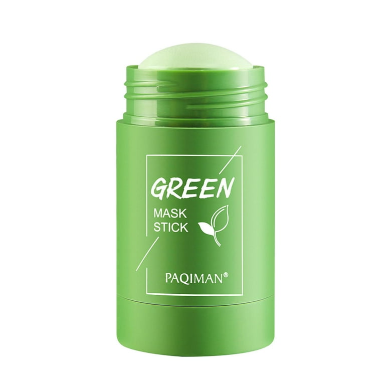2Pcs Green Tea Mask Stick,Green Mask Stick For Face Moisturizes Oil  Control,Green Tea Purifying Clay Stick Mask,Poreless Deep Cleanse Mask  Stick For
