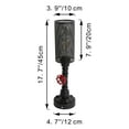 thumbnail image 3 of FSLiving Rechargeable Battery Operated LED Steampunk Table Lamp with Remote RV Dimmable Industrial Water Pipe Light Retro Black Portable Iron Mesh Cage Book Light Nightstand Bar Restaurant - Set of 2, 3 of 6