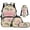 Pink Bass Fish Bow Khaki Camo, variant on HUIACONG Deer Camo Brown Bow Kids Backpack Set for Girls with Lunch Box Insulated Water Bottle 4Pcs Backpack and Water Bottle Cover with Padded Strap for Girl Kid Students Elementary School Age 6-12