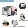 thumbnail image 3 of FORMRS Unisex School Backpack 17" Student Travel Bag with Laptop Compartment, Gray Checkered Pattern, 3 of 7