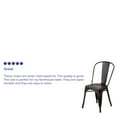 thumbnail image 4 of Emma + Oliver Commercial Grade Distressed Copper Metal Indoor-Outdoor Stackable Chair, 4 of 12