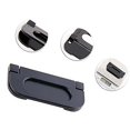 thumbnail image 5 of 2-pack Alloy Recessed Type Handle Flush Door Pull For Pocket Doors, Black Rustproof For Sliding Doors, Cabinets, Drawers, 5 of 5
