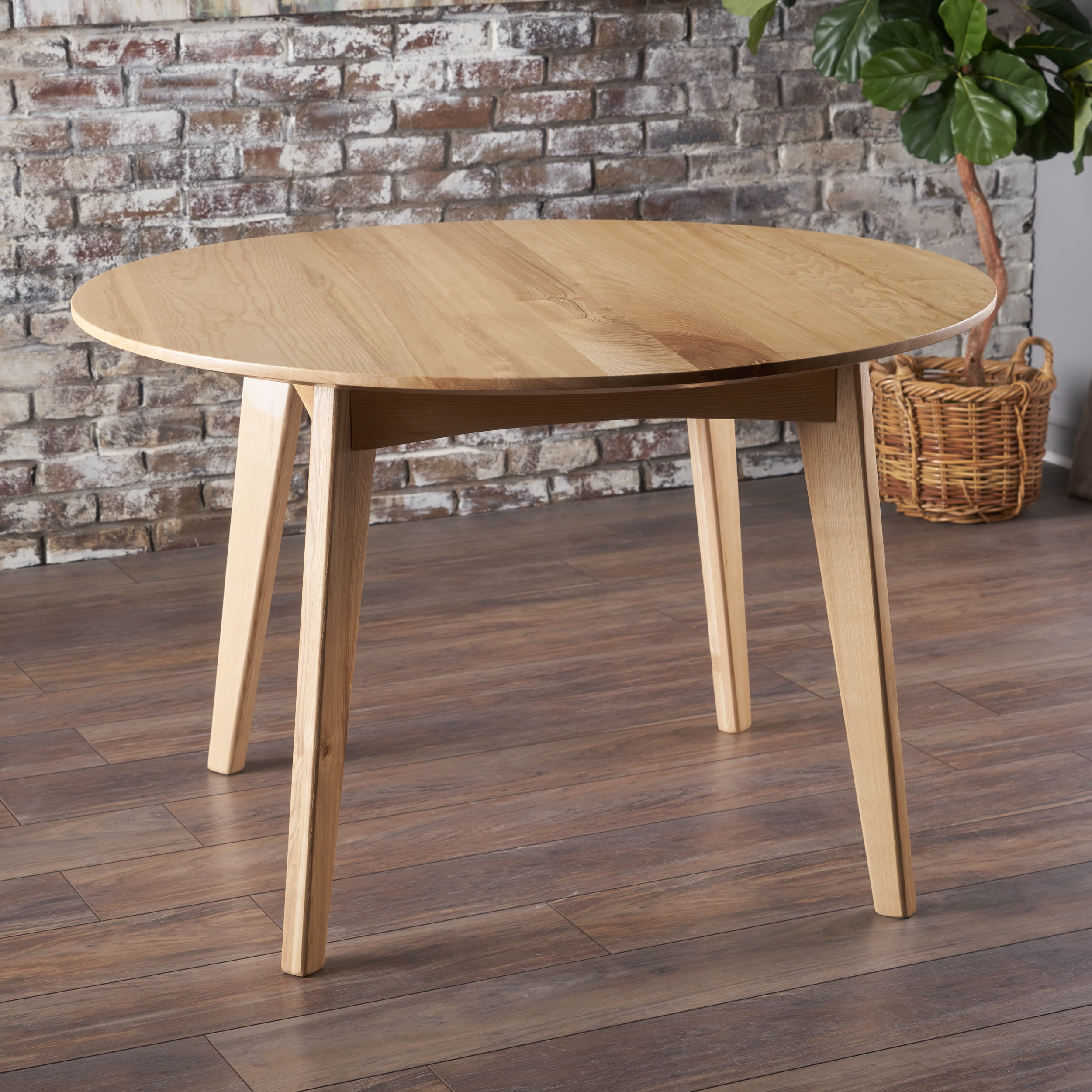 Noble House Eliza Natural Finished Ash Wood Dining Table