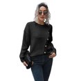 thumbnail image 1 of Suéter de mujer suelto con diseño creativo y botones de moda., 1 of 1