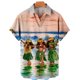 thumbnail image 3 of Camisas hawaianas de verano para hombre, camisas con estampado 3D para vacaciones en la playa, blusas casuales de manga corta para hombre, 3 of 5