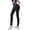 Black, variant on Women's High Waisted Yoga Pants, Tummy Control Butt Lifting Seamless Workout Leggings, Squat Proof Opaque Gym Pants, Compression Running Yoga Leggings for Women Black L