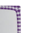 thumbnail image 3 of Ambesonne Checkered Fitted Sheet 2 Pcs Set, Gingham Vintage Style, Twin, Purple White, 3 of 3