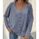 thumbnail image 2 of Suéter Tipo Cárdigan, Manga Larga Para Mujer, Top Informal Con Cuello En V Suelto Para El Trabajo ANGGREK Otros, 2 of 6