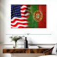 thumbnail image 3 of Elephant Stock Usa And Portugal Flags Wall Art - Horizontal Canvas Wall Art - Living Room Wall Decor - Flags Canvas - Red And Blue Decor - 39" x 26", 3 of 8