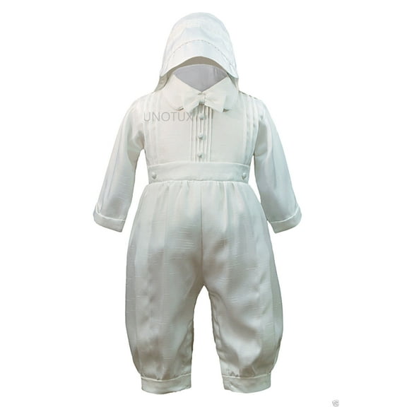 New Baby Boy & Toddler Baptism Christening Romper Gown Suit 0 1 2 3 4 (0M-30M)