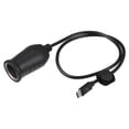 thumbnail image 1 of Adaptador de encendedor de cigarrillos de 12 V / Cable convertidor de encendedor de cigarrillos macho USB tipo C interior para RV para automóvil / Plástico ABS duradero 0,54 m / 1 pieza Negro, 1 of 7