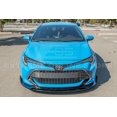 thumbnail image 3 of Replacement For 2019-Present Toyota Corolla Hatchback | Performance Track Style ABS Plastic - Painted Glossy Black Front Bumper Lower Lip Spoiler Ground Effects, 3 of 12