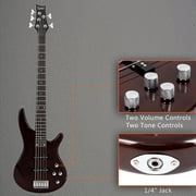 Glarry Beginner 4-String Electric Bass Guitar with Accessories