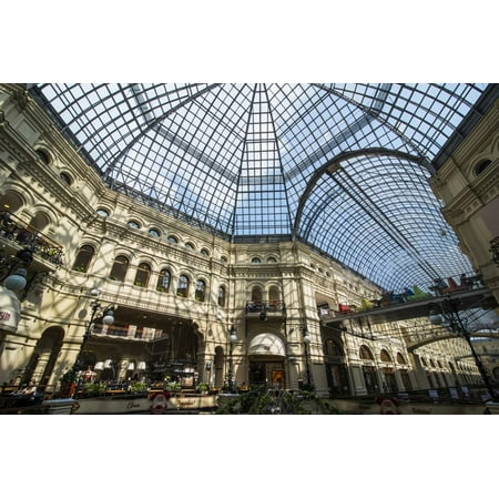 Gallery in Gum, the Largest Department Store in Moscow, Russia, Europe Print Wall Art By Michael