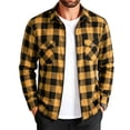 thumbnail image 5 of Atkumj Mens Plaid Jacket Casual Long Sleeve Zip Up Outerwear Trendy Ribbed Cuffs and Hem Fall Jackets for Men XL, 5 of 8