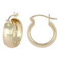 thumbnail image 1 of Arracada Bangle De Oro 10K Diamantado Domino 15 X 6mm Imperial Jewelry, 1 of 4