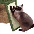 thumbnail image 6 of Alden Design 42" H Cactus Cat Tree Tower with Natural Sisal Scratching Posts, Green & Brown, 6 of 7