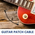 thumbnail image 3 of KAKOWELY 6Ud Cable Patch Para Guitarra Con Conectores 6.35mm Cable Para Pedales De Efectos Color Negro, 3 of 8