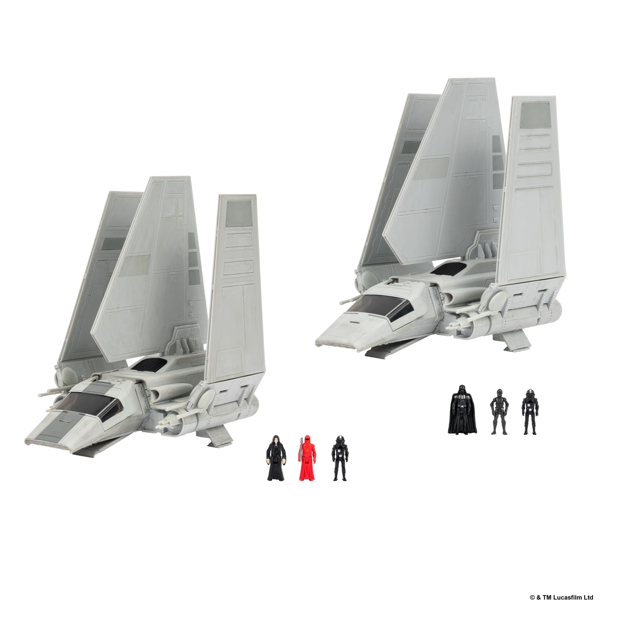 Star Wars™ Micro Galaxy Squadron Imperial Shuttle Battle Pack - Deluxe Set with Two Vehicles and Six 1-Inch Micro Figure Accessories