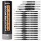 thumbnail image 1 of Juego de pinceles para pintar Nicpro Miniature Dry Brush, 21 piezas con recipiente, 1 of 8