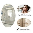 thumbnail image 5 of Facilehome 25.1" x 14.8" Oval Wall Mirror for Bathroom, Perfect New Year Gift,Whiter, 5 of 7