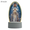thumbnail image 1 of USB LED Acrylic Ambient Light with Tri-Color Base, Religious Theme, for Home Decor, 3.93x8.18 Inch, 1 of 7