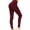 Wine, variant on HUPOM Womens Scrub Pants Joggers Women Capri Pants Compression High Waist Rise Full Slim-Leg S