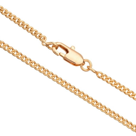 20Inch Necklace Gold Curb Chain With Lobster Claw Clasp