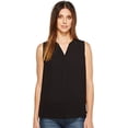 thumbnail image 2 of NYDJ Blouse Sans Manches à Plis pour Femmes, Noir, Petit, 2 of 4