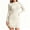 Apricot, variant on Long Sleeve Womens Sweater Dress Bodycon Crew Neck Fall Slimming Knit Mini Dresses