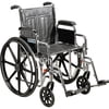 Sentra 18" Desk Arm Wheelchair Swingaway With Foot Rest Black 1/CS