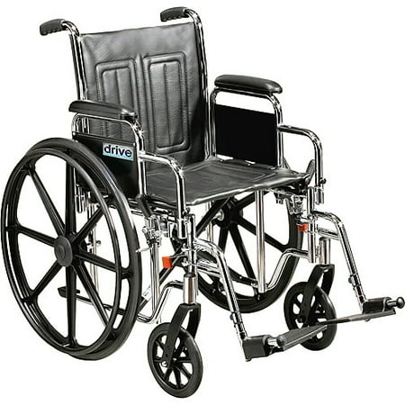 Sentra 18" Desk Arm Wheelchair Swingaway With Foot Rest Black 1/CS