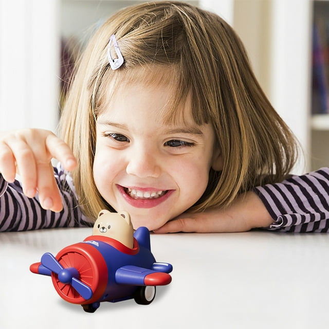 Jouet Planeur d'Avion Fantaisie Durable pour Enfants d'Intérieur à Rétrofriction et Volant dans les Deux Directions