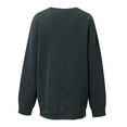 thumbnail image 5 of Patlollav Womens Long Sleeve Christmas Print Tops Blouse Sweatshirts Dark Gray L, 5 of 6