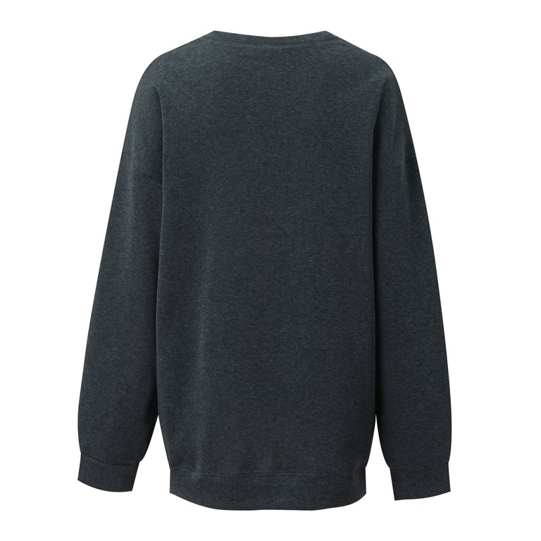 Walmart womens crew neck top sweatshirts