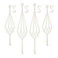 thumbnail image 3 of Cestas Colgantes para Macetas, Paquete de 4 Colgadores Macramé Cuerda AlgodóN con - 80 Cm y 100, 3 of 10