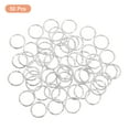 thumbnail image 3 of Uxcell Open Jump Rings 50Pack 15mm O-ring Connectors for Jewelry Making, Silver, 3 of 5