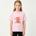 thumbnail image 2 of Sweet Summer Watermelon Girls Graphic Tee, Cute Kawaii Fruit 100% Cotton Kids Short Sleeve T-Shirt 4-13Y, 2 of 5