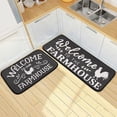 thumbnail image 4 of Retro Honey Bees Wildflowers Kitchen Mat Set of 2 Anti-Fatigue Kitchen Rug Set Non Slip Foam Cushioned Kitchen Runner Rugs and Mats Comfort Standing Mat for Farmhouse Doormat Laundry, 4 of 6