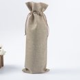 thumbnail image 5 of Dytern Wedding 3pcs Jute Linen Wine Bottle Bags Weddings Holidays Party Champagne Bottle Covers Linen Gift Pouches Wine Package Bags, 5 of 11