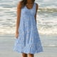 thumbnail image 2 of Vestido suelto de playa sin mangas con estampado informal de verano para vacaciones con estilo para mujer OAVQHLG3B Store  lin121212, 2 of 5