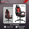 thumbnail image 4 of Waleaf Gaming Chair, Ergonomic Heavy Duty Design, Gamer Chair with Footrest and Lumbar Support, Large Cushion High Back Office Chair, Big and Tall Computer Chair, 4 of 8