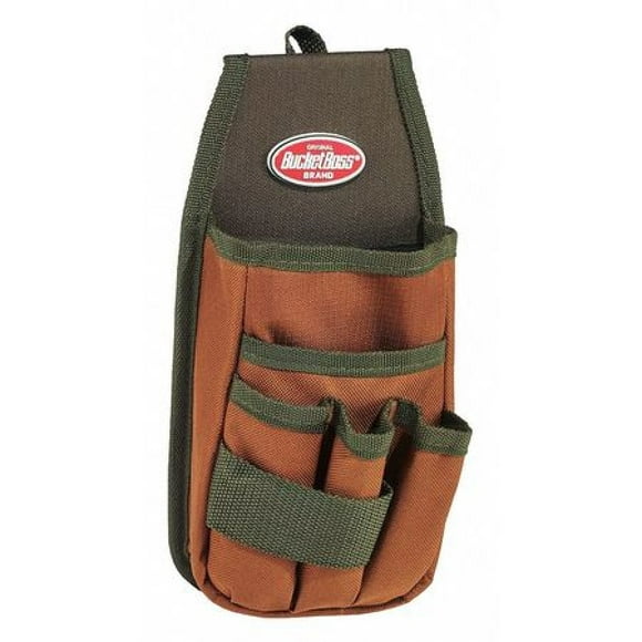 Bucket Boss Utility Tool Pouch with FlapFit in Brown, 54170