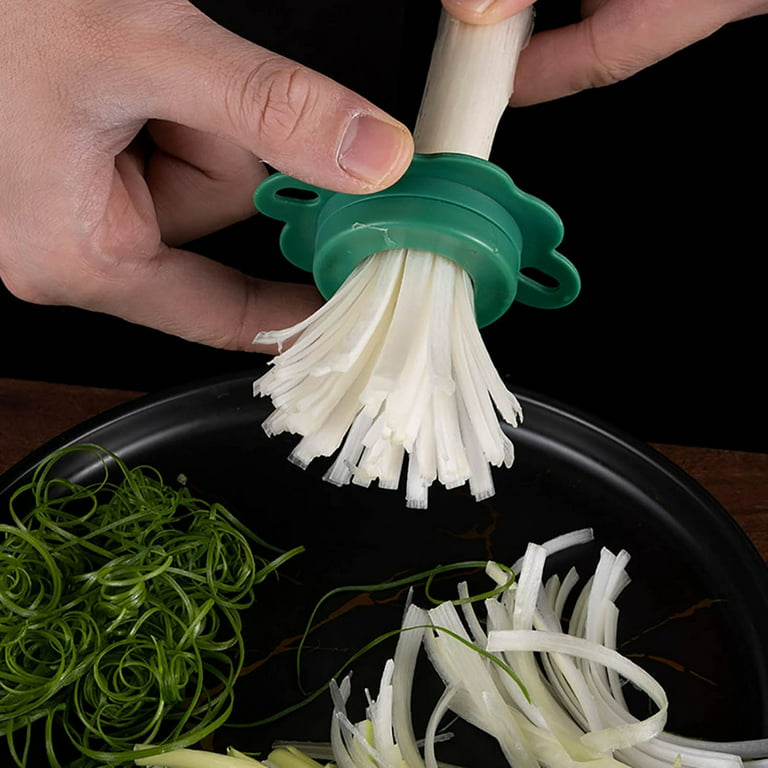 Vegetable Chopper, Kitchen Green Onion Easy Shredder Green Onion Shredded Cutter Scallion Shredder Onion Slicer Multi Functional Kitchen Tool, Size
