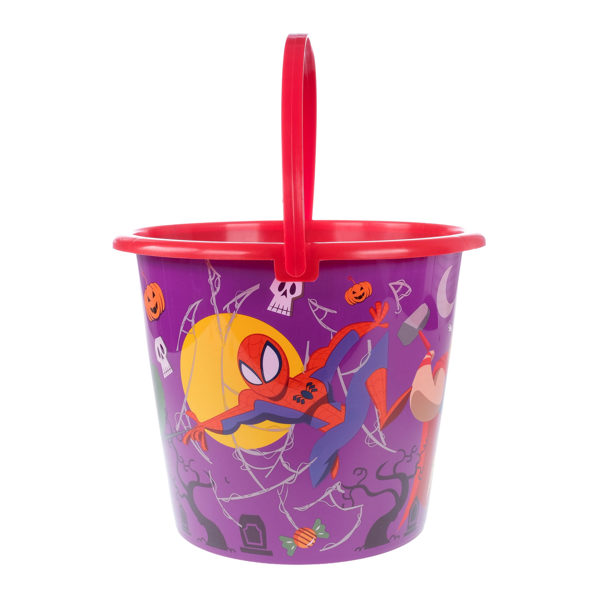 Marvel Spider-Man Halloween Trick-or-Treat Pail with Character Art